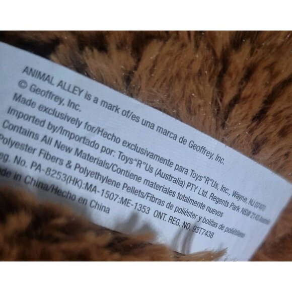 Vintage Animal Alley Plush Horse Geoffrey Inc Beanbag Bottom ToysRUs 9” Weighted - Picture 9 of 10